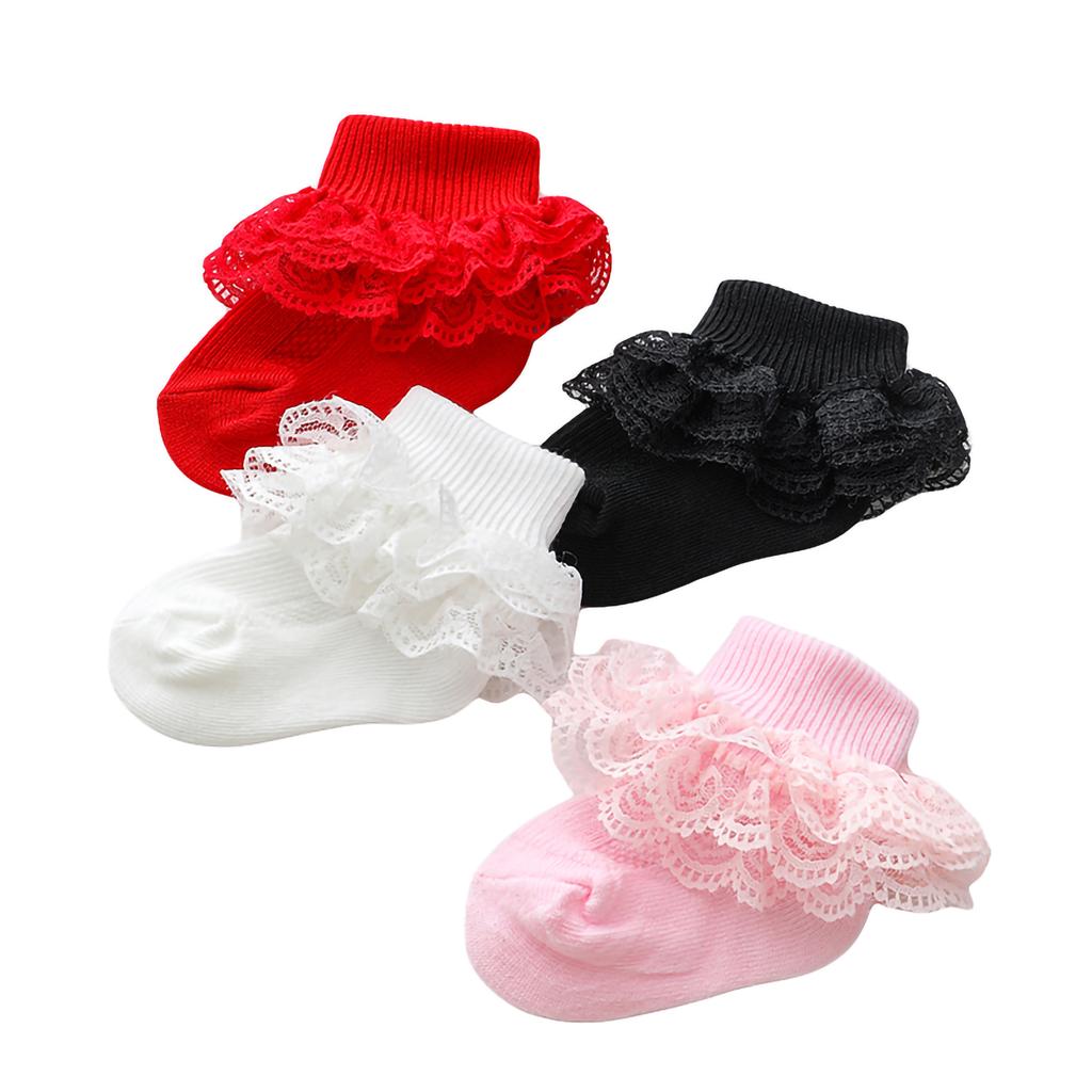 0-12 месяцев Новорожденный Хлопковый Носок Кружево Принцесса Носки из Чесаного Хлопка для Девочек Лето Весна Младенец Малыш Рюши Короткие Носки