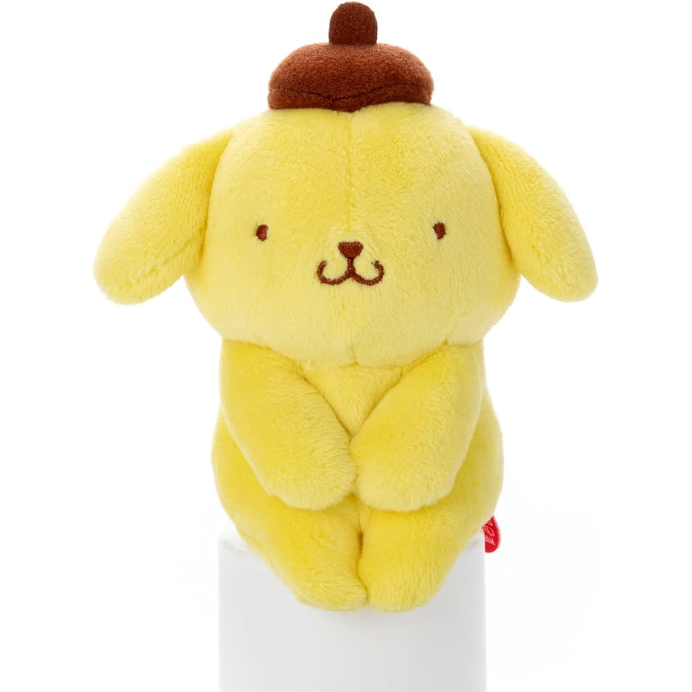Sanrio Pompompurin Plush Toy 11cm Height Soft Stuffed Animal