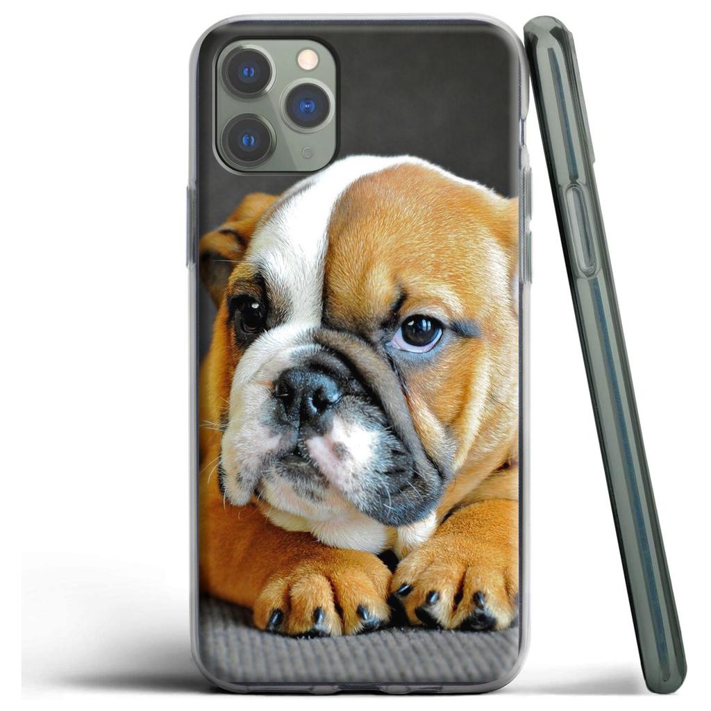 Силиконовый чехол «Щенок мопса бульдога» для Apple iPhone 13 12 Mini 11 Pro SE XS X XR Max 8 7 6S 6 Plus 5S
