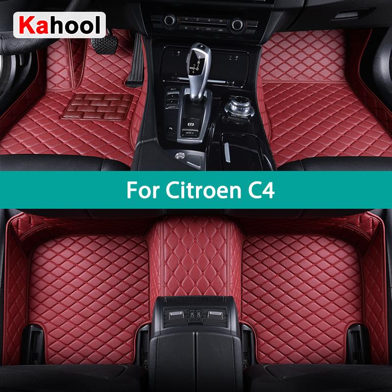 KAHOOL Пользовательские автомобильные коврики для Citroen C4 Автоковры для ног Coche Аксессуары