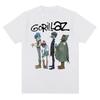 Музыкальная группа Gorillazs Панк-рок Принт Футболка 90-е Повседневная Мода Короткий рукав Футболка Унисекс