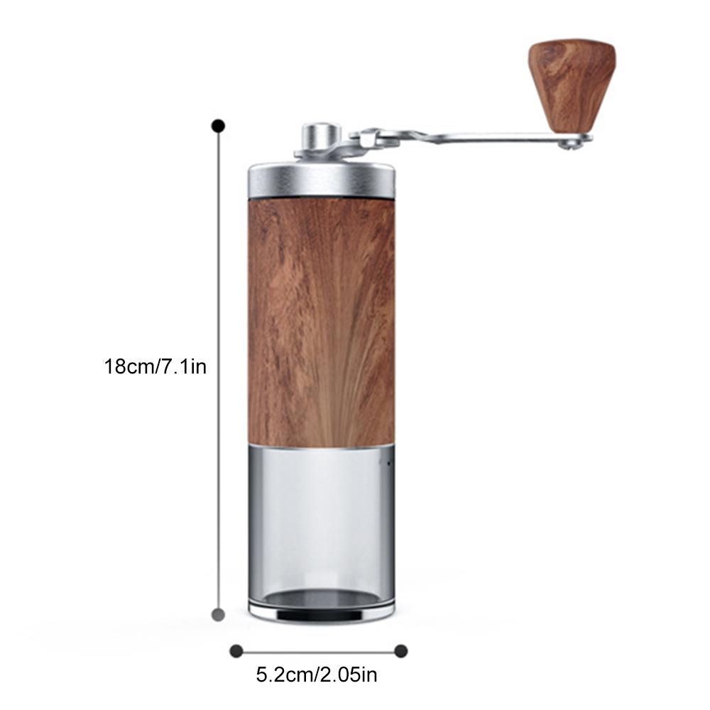 2024 Новая ручная кофемолка Высококачественная портативная ручная эспрессо-мельница с деревянной ручкой Кофемолка для зерен