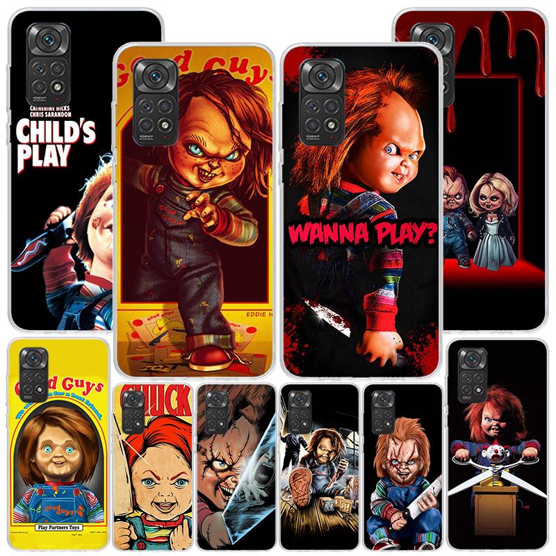 Чехол для телефона Chucky Child's Play для Xiaomi Redmi Note 15 14 13 12S 12 11 Pro Plus 14S 11S 11E 10 10S 11T 5G Персонализированный чехол Re