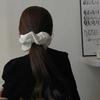 Korean Style Large Scrunchies Solid Color Elastic Hair Bands Women Hair Rope Ties Ponytail Holder Rubber Bands Hair Accessories
