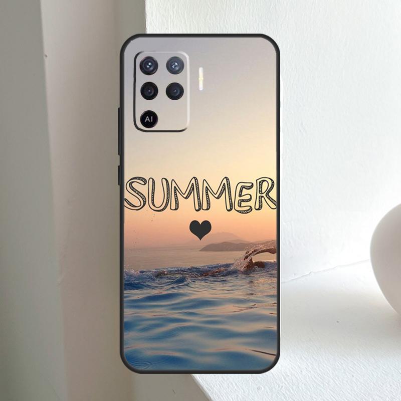 Любовь Лето Для OPPO A78 A98 A18 A38 A58 A5 A6 Pro A15 A17 A57 A16 A76 A96 A54 A74 A94 A40 A60 A80 Чехол