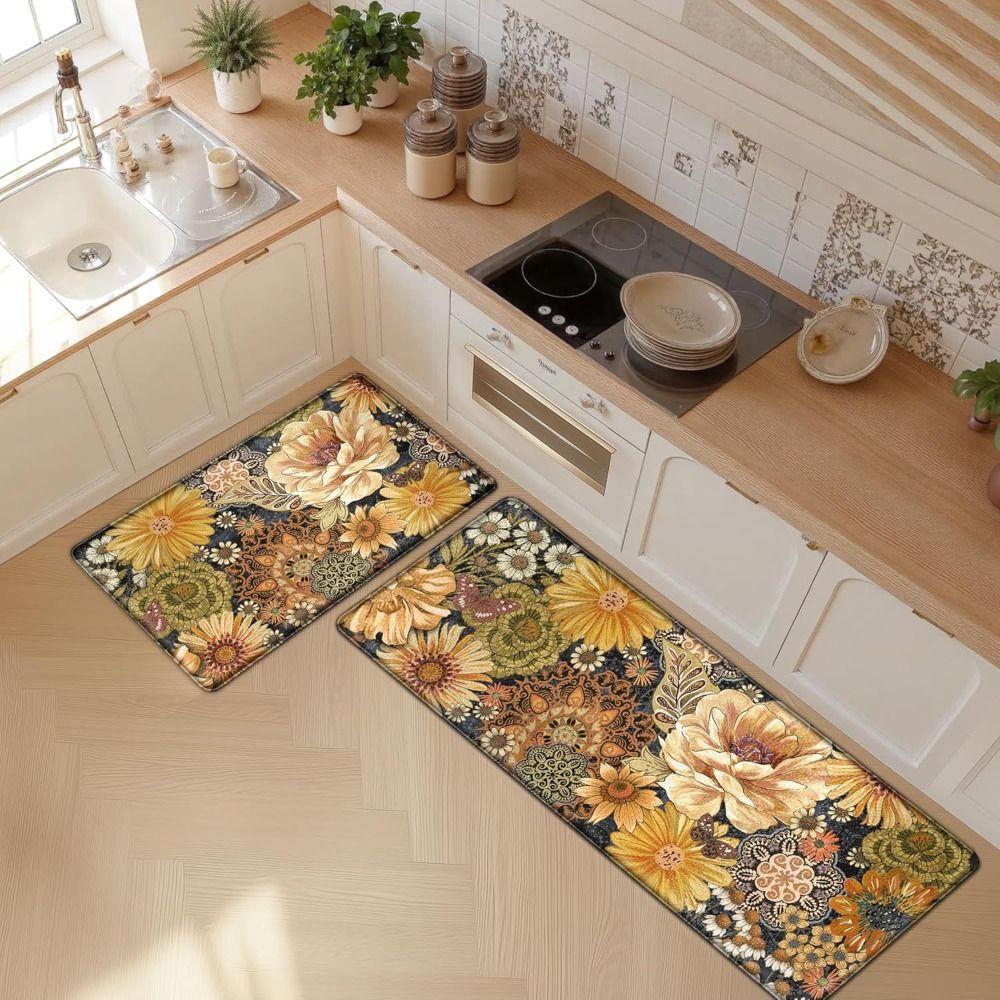 Boho Floor Rug Absorbent Doormat New Entrance Door Mat Household