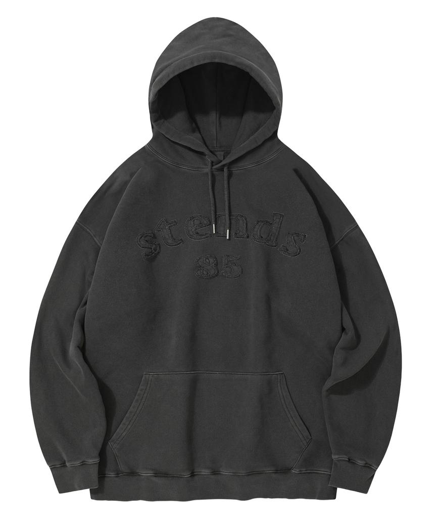 [M~4XL] Худи с пигментным логотипом Arch_Угольный