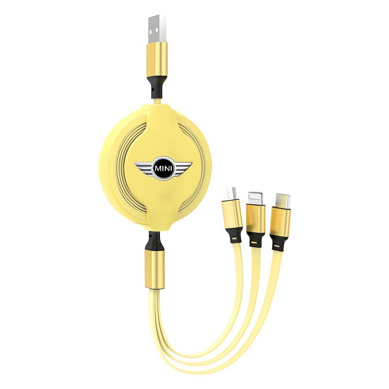 Кабель для зарядки 3 в 1 Micro USB Type C Мультизарядное устройство для Mini Cooper R50 R52 R53 R55 R56 R60 R61 F54 F55 F56 F60 Clubman