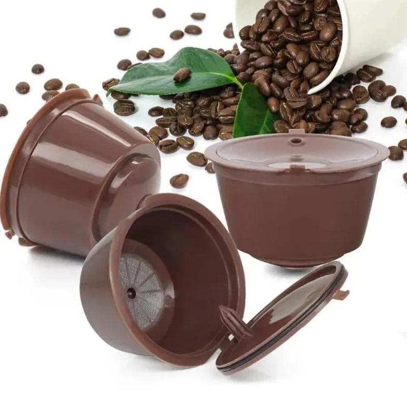 Удобный для путешествий Фильтр-капсула для кофе Dolce Gusto Пластиковый заварочный стаканчик Многоразовая капсула из нержавеющей стали Экологичный Прочный