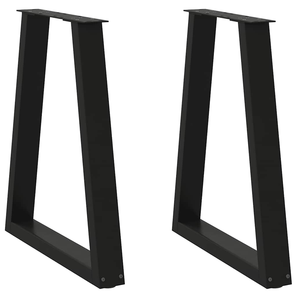 Vidaxl Nogi Do Stolika Kawowego, 2 Szt., Czarne, 50X(72-73) Cm, Stal