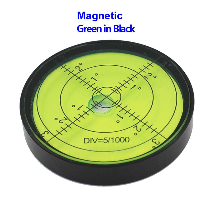 Магнитный многоцветный универсальный круглый металлический спиртовой уровень пузырьковый бусина горизонтальный инструмент диаметр 60*10 мм 1 шт