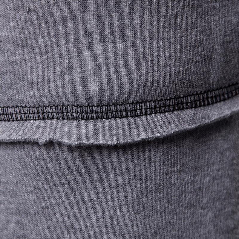 Осенне-зимняя мужская куртка с длинными рукавами, кардиган, однотонный свитер с капюшоном, мужская мода