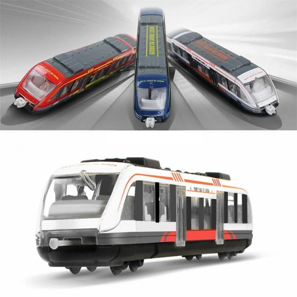 Metro Subway Train Zinc Zinc Alloy Model Diecast Train Toy Underground High Speed Rail Simulation Train Toy