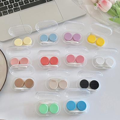 1 шт. Прозрачный практичный портативный женский футляр для контактных линз для путешествий, держатель для хранения контактных линз