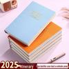 2025 A5 Thickened English Daily Planner Agenda Calendar Book