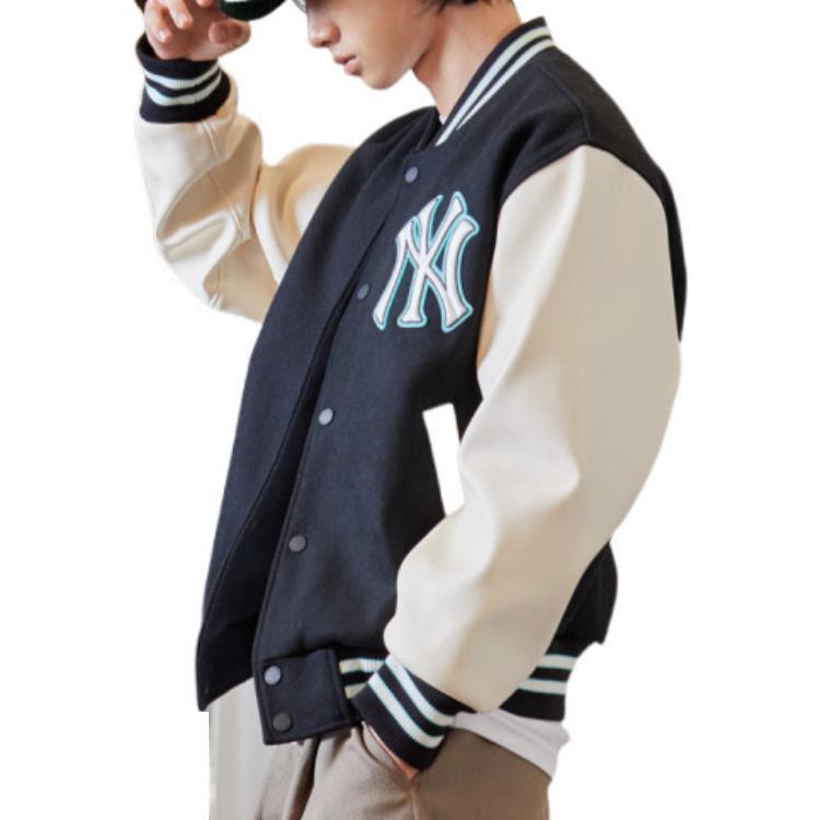 MLB Basic Logo New York Yankees Logo Patch Baseball Jersey Unisex jersey Black 3AJPB0121-50BKS