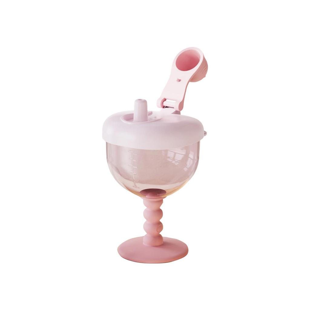 Baby Sippy Cup With Stem, Children's Straw Water Cup, Drop-proof With Scale.