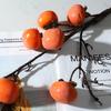 Simulated berries 7 false persimmons, home decoration plants decorative fruit branches foam fruit