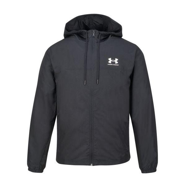 Under Armour Rival SS25 модная удобная универсальная куртка с капюшоном мужская куртка черная 1390149-001