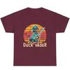 Vintage Ropa Hombre Duck Vader Funny T-Shirt Duck Darth Vader Parody High Quality Cotton Summer Hip-hop Men Streetwear Cotton