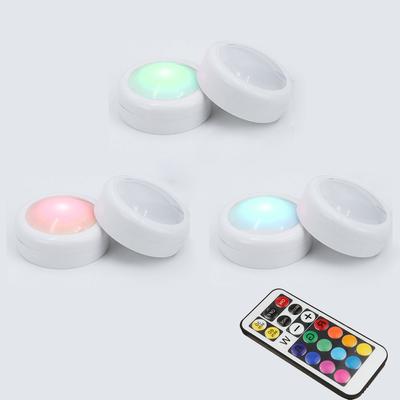 12 цветов светодиодный светильник под шкаф RGB с регулируемой яркостью, сенсорный светодиодный светильник для шкафа, лестницы, прихожей, ночник