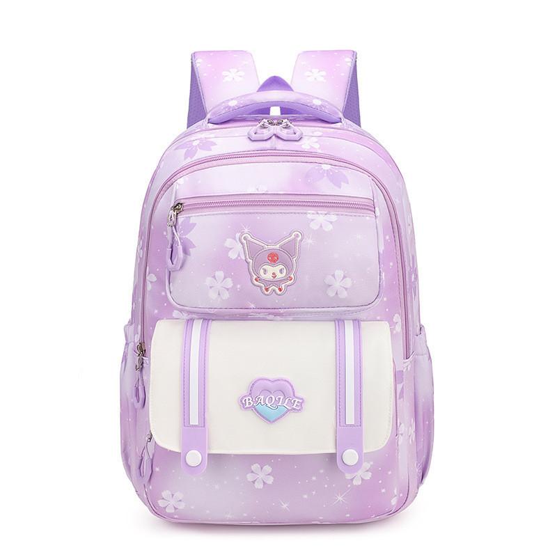 Cute And Spacious Oxford Fabric School Backpack For Children Grades 3-4 Neutral Gender