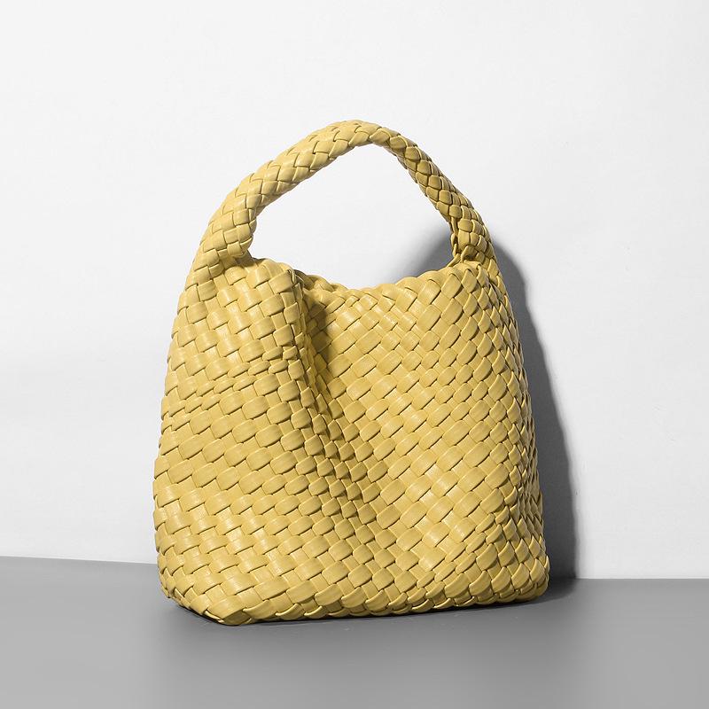 Женская сумка-ведро из мягкой кожи ручной работы весна/лето 2024 года — высококачественная сумка на одно плечо и сумка подмышкой