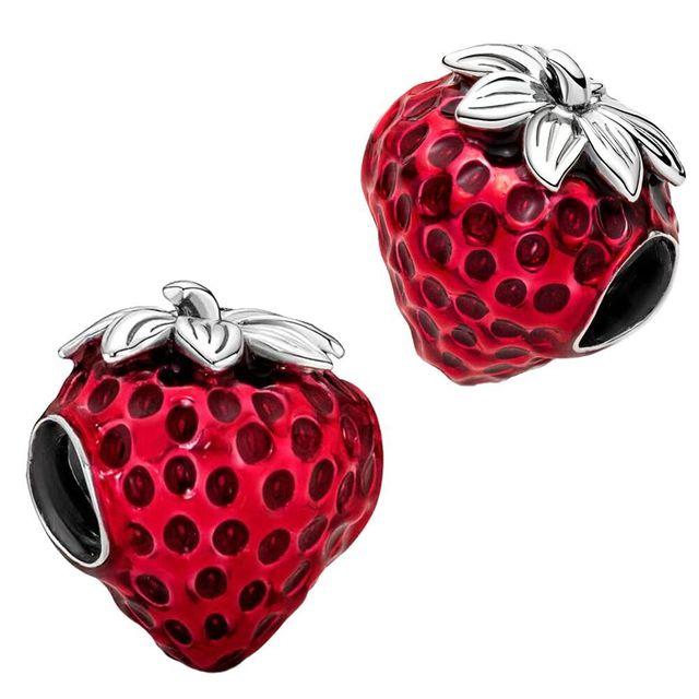 Подвеска из стерлингового серебра 925 пробы, романтическая розовая любовь, фиолетовый камень, подходящий для модного браслета для женщин, изготовление ювелирных изделий своими руками