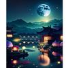 Diy Painting By Numbers For Adults Starter Kit Moon Night Landscape Modern Picture By Numbers Acrylic Paint Handwork Gift