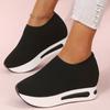 Женская обувь Модная обувь на танкетке Вулканизированная обувь Сетчатая дышащая повседневная обувь для женщин Кроссовки на платформе Мокасины Zapatillas Mujer