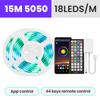 5050 RGB светодиодных лент DC12V с 44-кнопочным пультом дистанционного управления и управлением через приложение, синхронизация музыки, цветная лента для рождественской подсветки телевизора в комнате