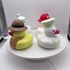Cute Duck Statue Ornament Cartoon Miniatures Figurine Crafts Animal Sculpture Home