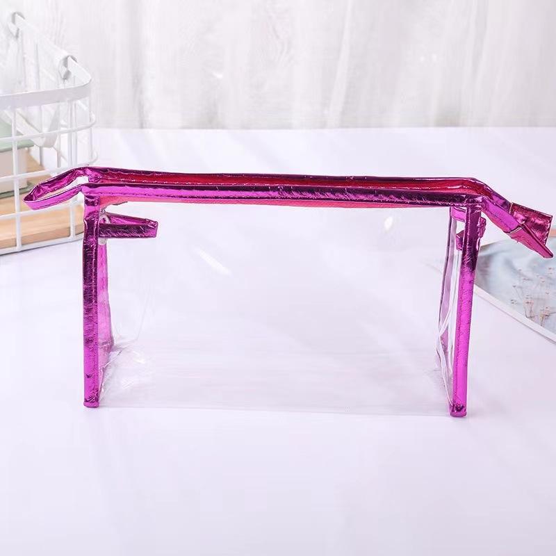 Transparent Fashionable Makeup Bag For Womens Travel Storage Bag Washing Pouch
