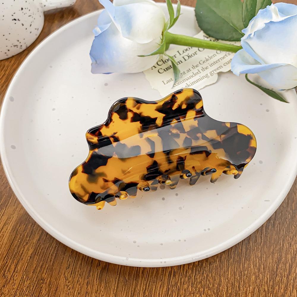 Заколка для волос в форме облака, однотонная черепаховая заколка для волос, когти для путешествий