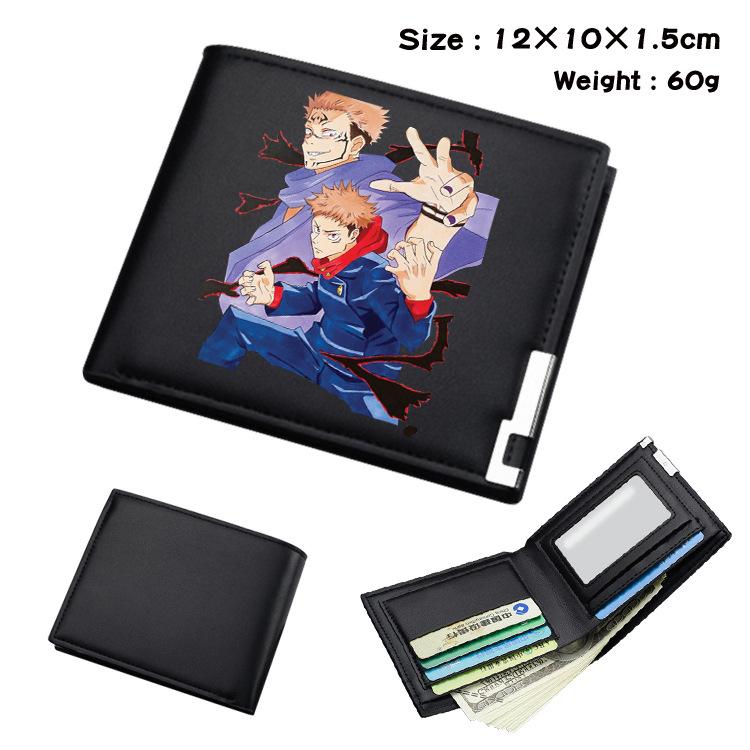 Jujutsu Kaisen Anime Wallet PU Leather Short Coin Purse Card Holder for Students