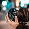 62mm Double Split Diopter Filter Glass Double Half Moon Blur Special Effects Filter for Mirrorless Camera SLR Camera