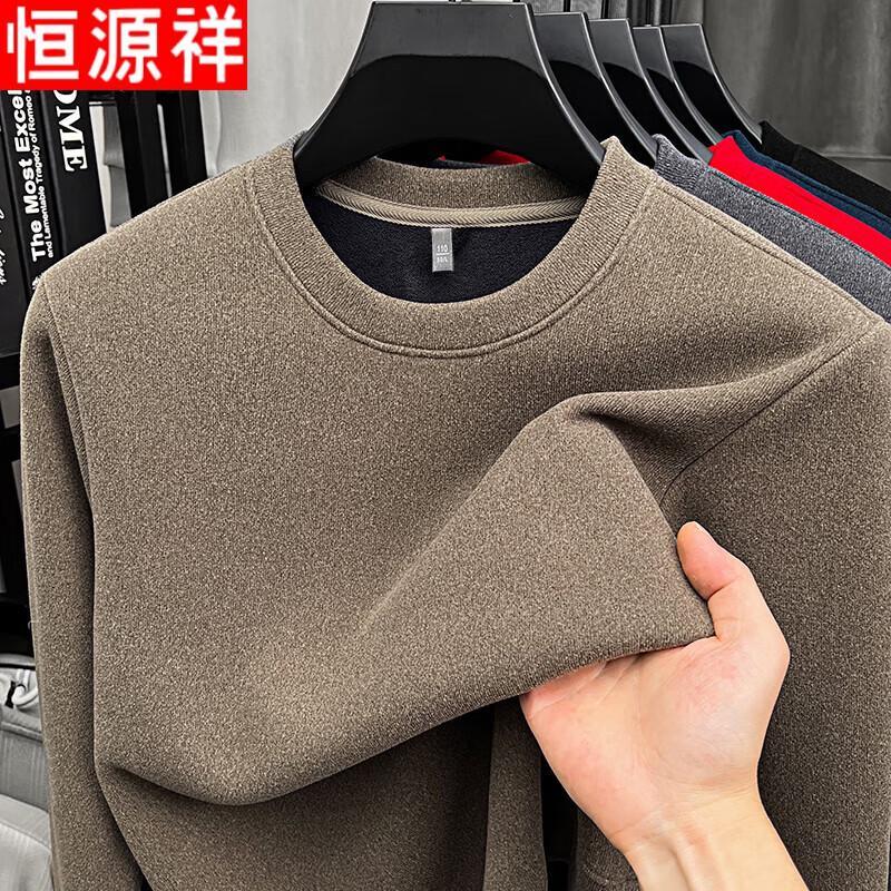 Мужские топы с длинным рукавом и круглым вырезом Hengyuanxiang