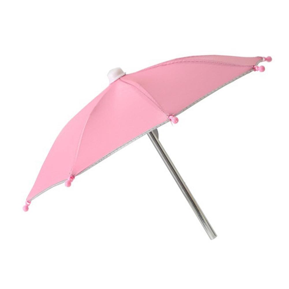 Portable Mini Umbrella Phone Stand, Universal Phone Umbrella for Outdoor Rain & Sun Waterproof Sun Shade Holder for Smartphones