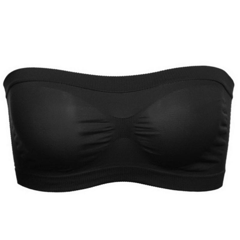 Women's Tube Top Strapless Bandeau Bra Underwear Women Bralette Seamless Strapless Tops Hollow Wrapped Chest Bras
