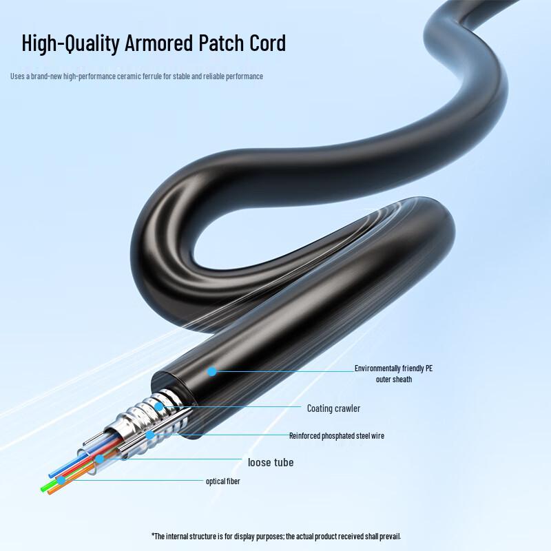 Dasheng Light Outdoor Armored SC-SC Single Mode Fiber Optic Cable