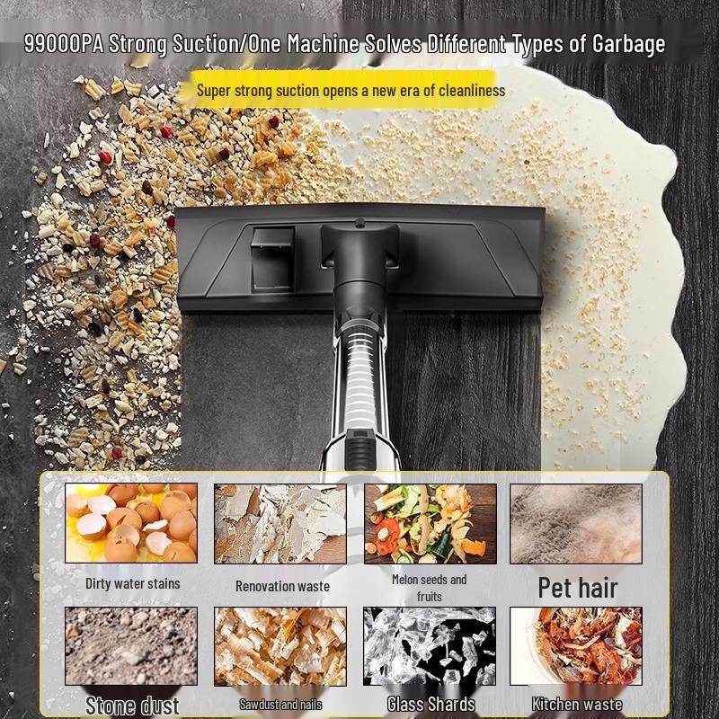 High-Power Vacuum Cleaner for Home, Car, Carpet, and Grout Cleaning