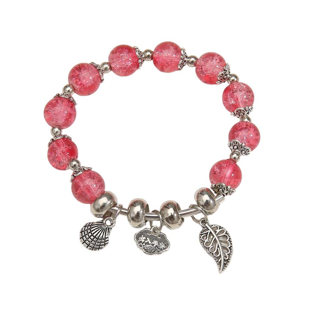 Стеклянные бусины цветочный браслет ювелирные изделия аксессуары для девушек женщин