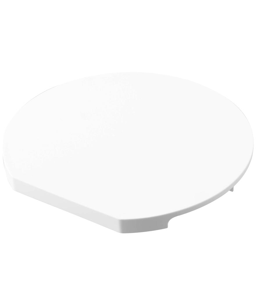 Yamazaki Jitsugyo 7014 Dishwasher Safe Magnetic Antibacterial Cutting Board Round White W30 X D28 X H2cm Tower Cutting Board Easy To Lift and with