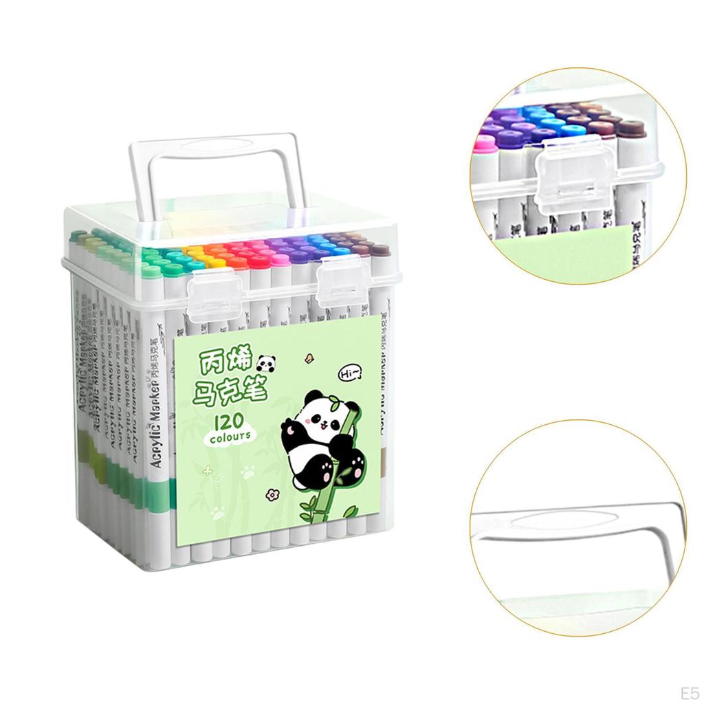 Acrylic Paint Markers Pens for Children Adults Quick Drying Drawing with