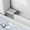 1/10 Child Protection Baby Safety Adjustable Sliding Window Locks Stop Aluminum Alloy Security Lock with Keys Safety Window Lock