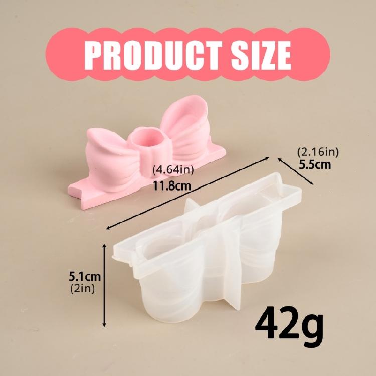 DIY Форма для бетонной подсвечника-бабочки Силиконовые формы 3D Банты Форма для подсвечника Товары для рукоделия Формы для литья