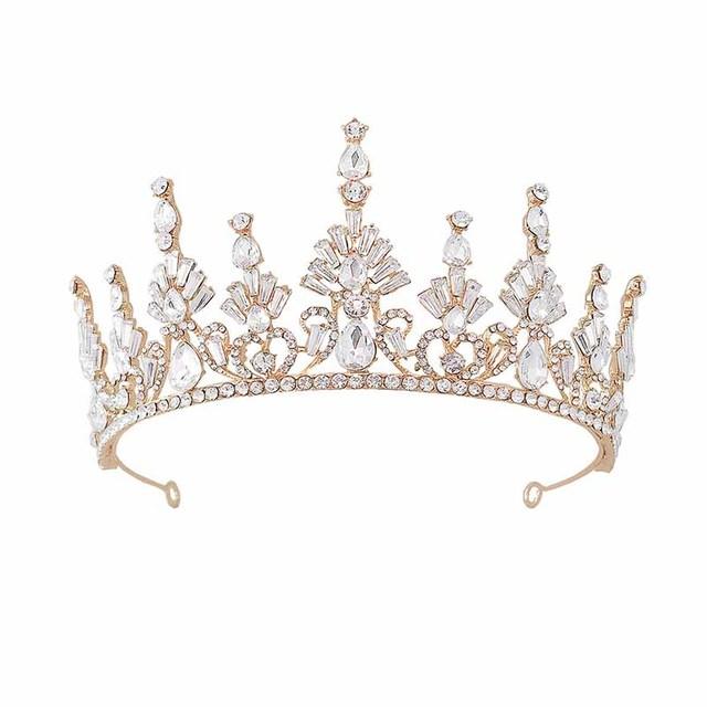 Винтажные хрустальные короны и диадемы со стразами, корона принцессы и королевы, диадема, свадебный головной убор, аксессуары для волос, ювелирные изделия