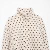 Autumn and winter new European and American fashion polka dot fleece jacket