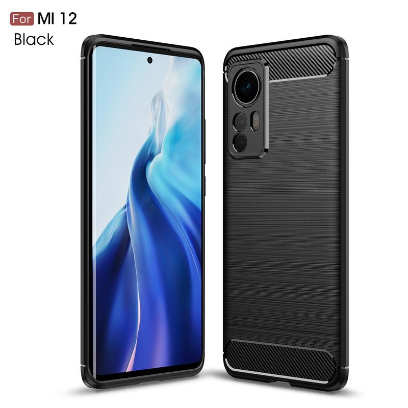 Для Xiaomi Mi 12 12S Mi12 Pro чехол из углеродного волокна, мягкий силиконовый бампер из ТПУ, задняя крышка для Xiaomi Mi 12X Xiaomi12 5G, чехлы для телефонов