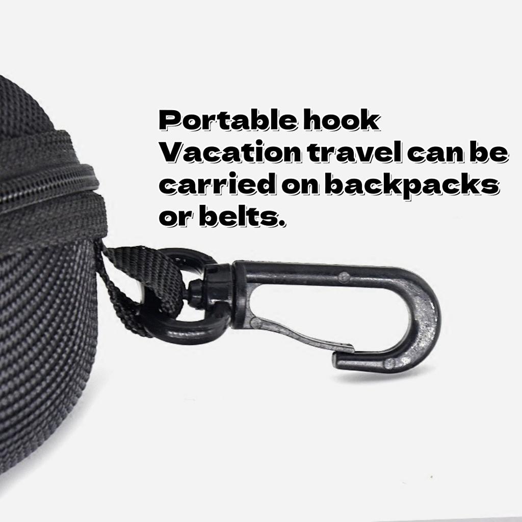 Модная футляр-каретка с крючком, большая деловая оправа из ткани Оксфорд, черная оправа для очков, для хранения очков EVA на молнии